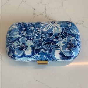 Lilly Pulitzer Blue Floral Clutch